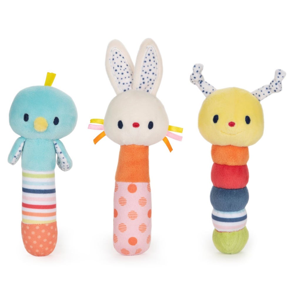 BABY - 5.5" TINKLE CRINKLE RATTLE ASST (16) CDU BL